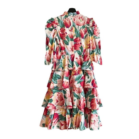 Batsheva Spring Confection Dress in‎ Vintage Tulip, size 0, New with tag - Picture 2 of 16